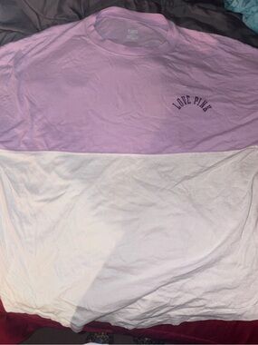 vs pink boxy crop top